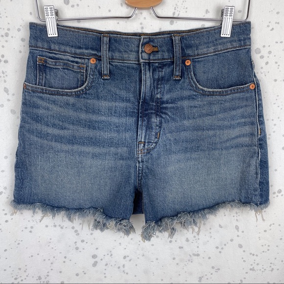 Madewell The Perfect Jean Short Rayburn Wash 28 - Picture 1 of 11
